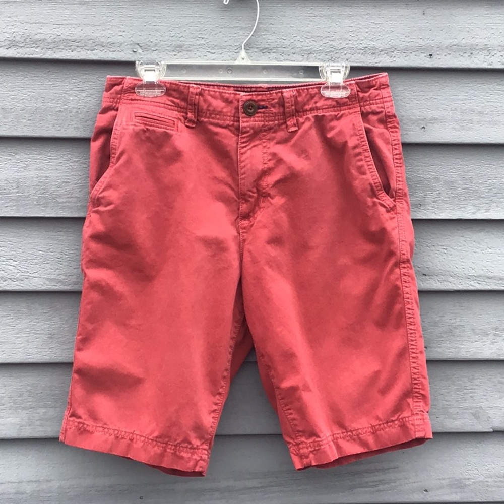 American Eagle Longer Length Red Shorts Size 30